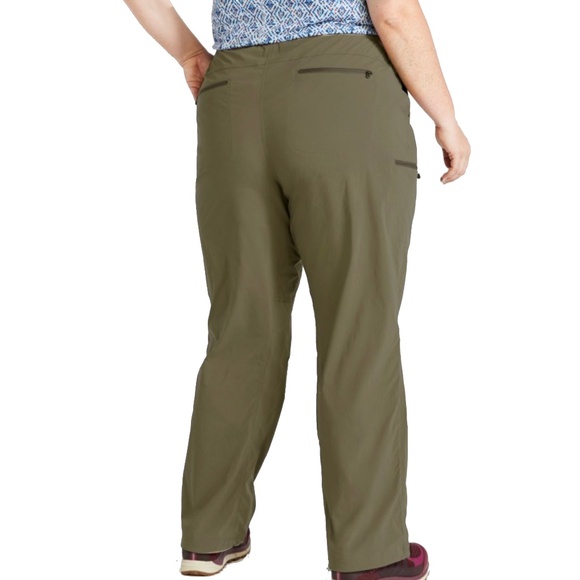 L.L. Bean Hiking Trail Pants Water Repellent Mid Rise Straight Leg Nylon UPF 50+ - Picture 4 of 7